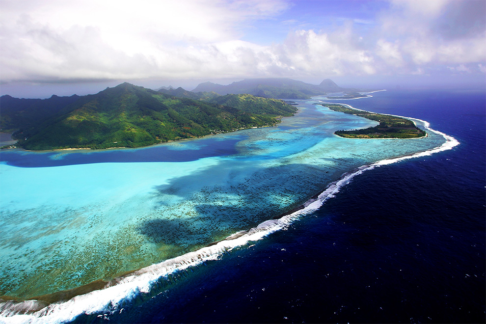 lagon à Tahiti en Polynésie