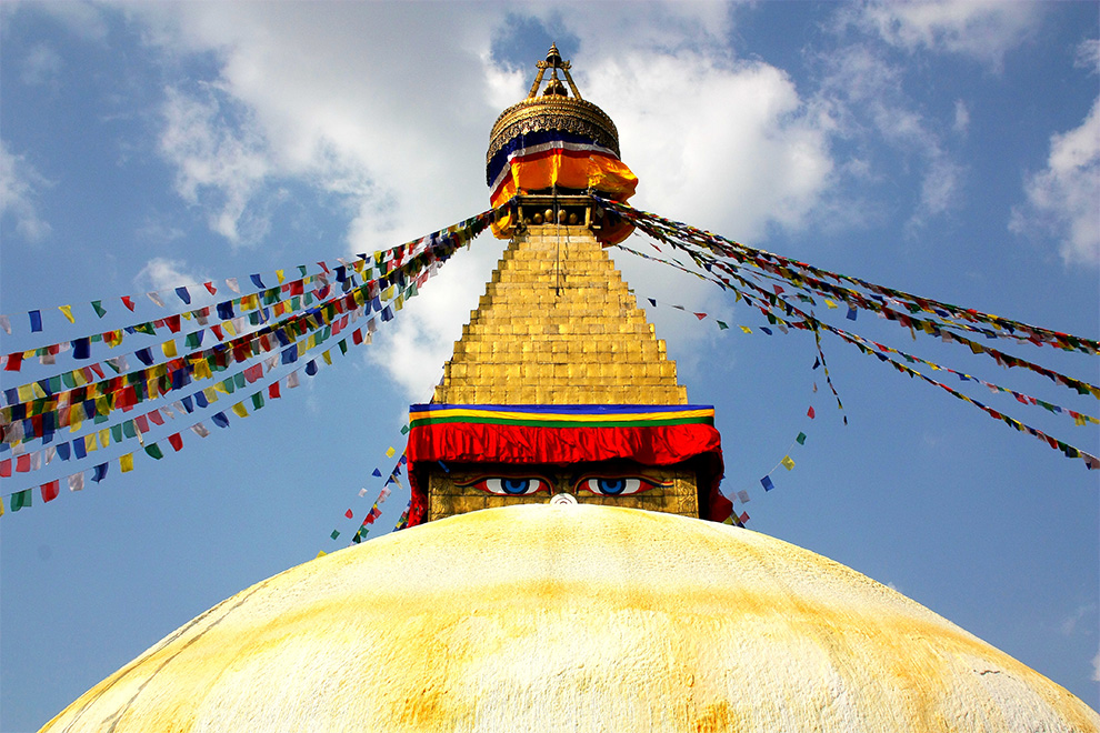 Temple Boddhnat au Népal