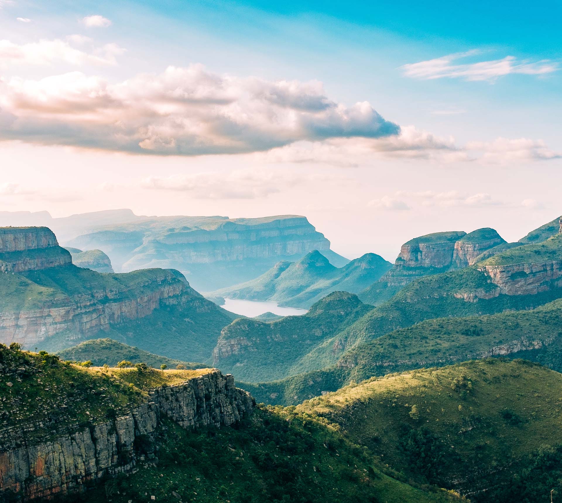 Vue du Blyde river canyon en Afrique du sud