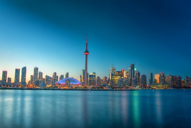 Vue sur la ville de Toronto au Canada