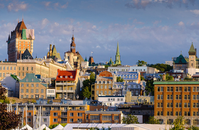 Vue sur des batiments de Montréal au Québec