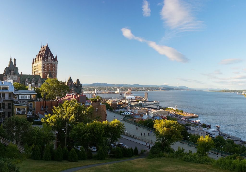 Vue sur la ville de Québec, à Québec au Canada