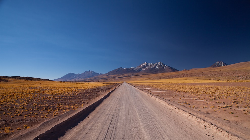 Route de San Pedro au Chili