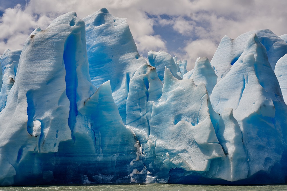 Vue sur le glacier gris du Chili