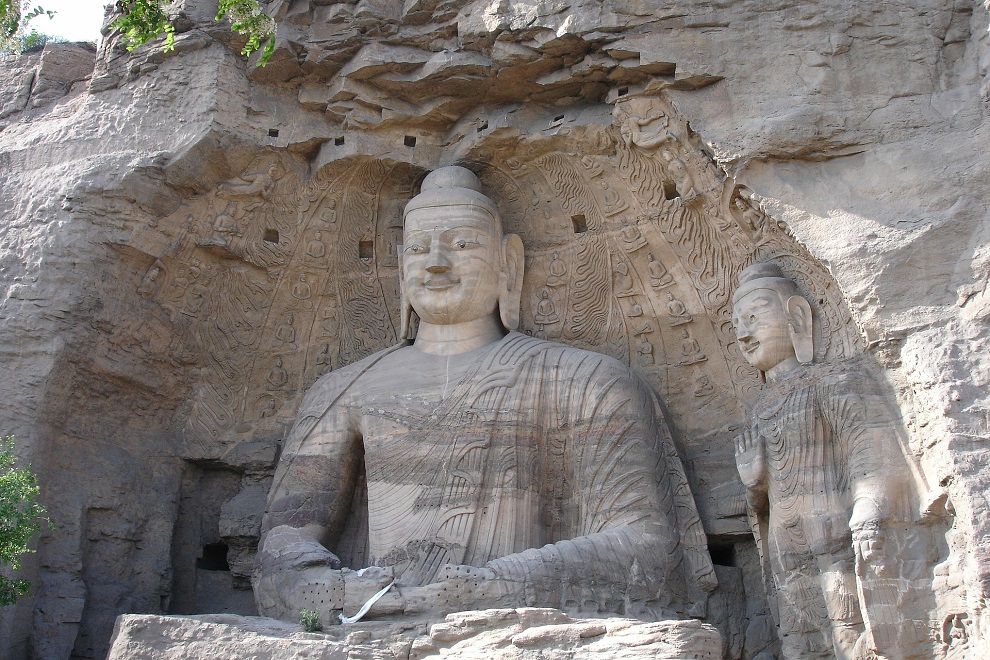 Statue de Bouddha dans la grotte de Yungang