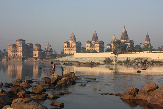 Cité des rois Bundela à Orchha au Madhya Pradesh en Inde du nord
