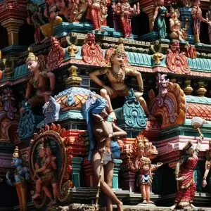 Temple Kapaleshvara à Mylapore à Chennai au Tamil Nadu en Inde du sud