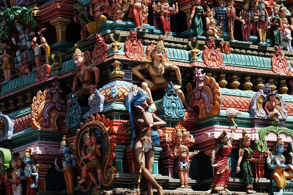 Temple Kapaleshvara à Mylapore à Chennai au Tamil Nadu en Inde du sud