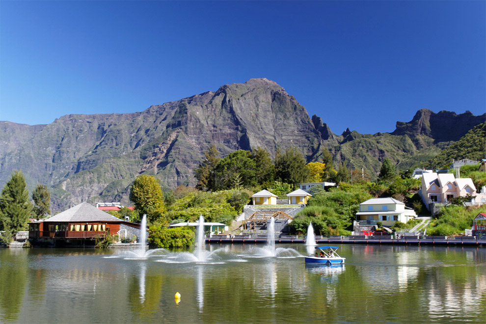 Mare à joncs à Cilaos à La Réunion