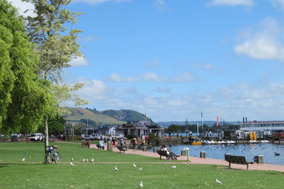 Rotorua sur l'île Nord de Nouvelle Zélande