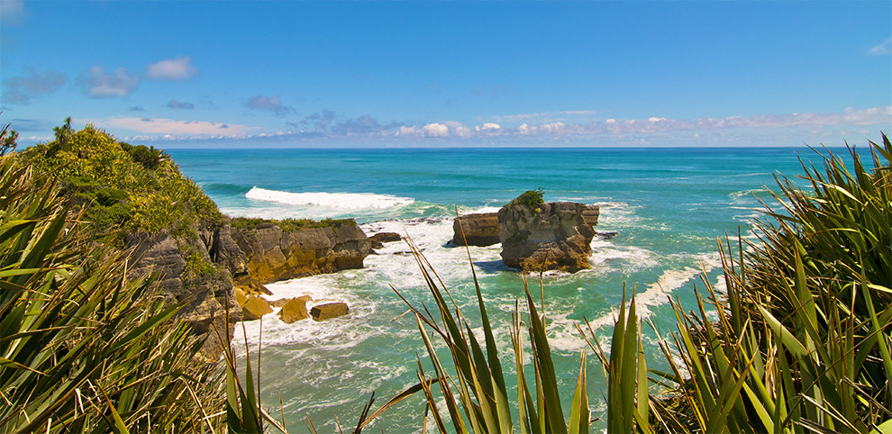Punakaiki sur l'île Sud en Nouvelle Zélande