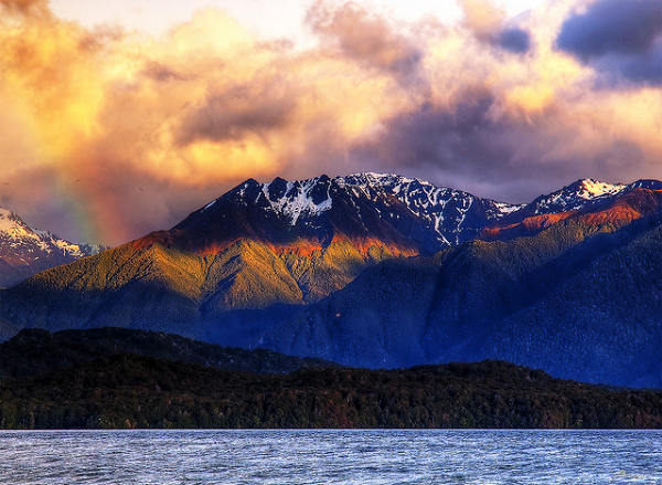 Te Anau, Southland dans l'ile Sud en Nouvelle Zélande