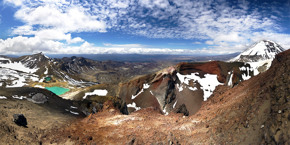 Parc national de Tongariro en Nouvelle Zélande