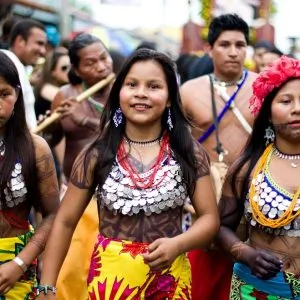 Communauté indienne Embera au Panama