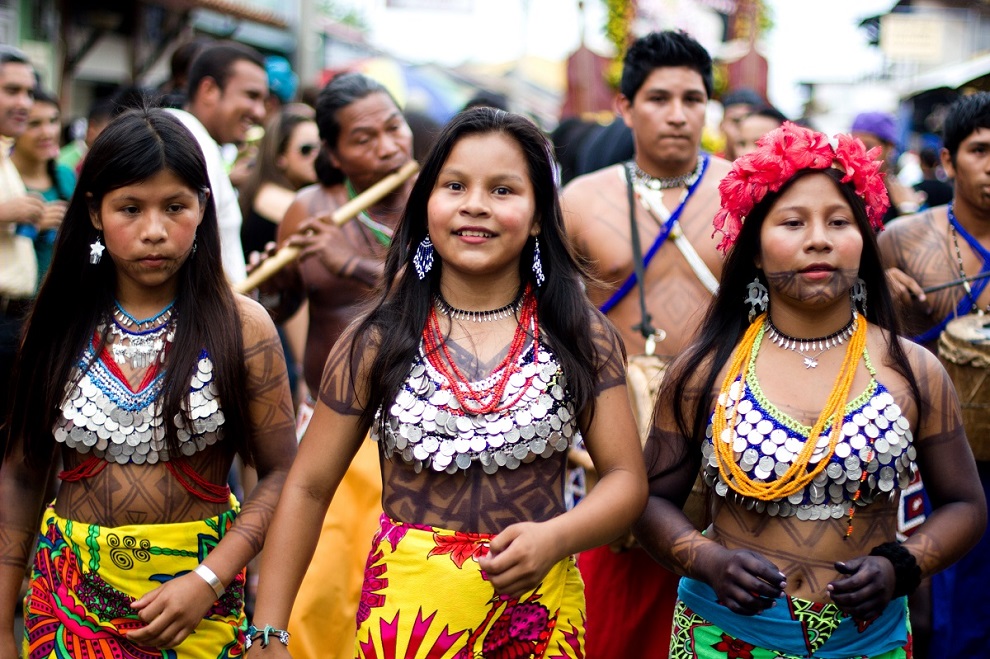 Communauté indienne Embera au Panama