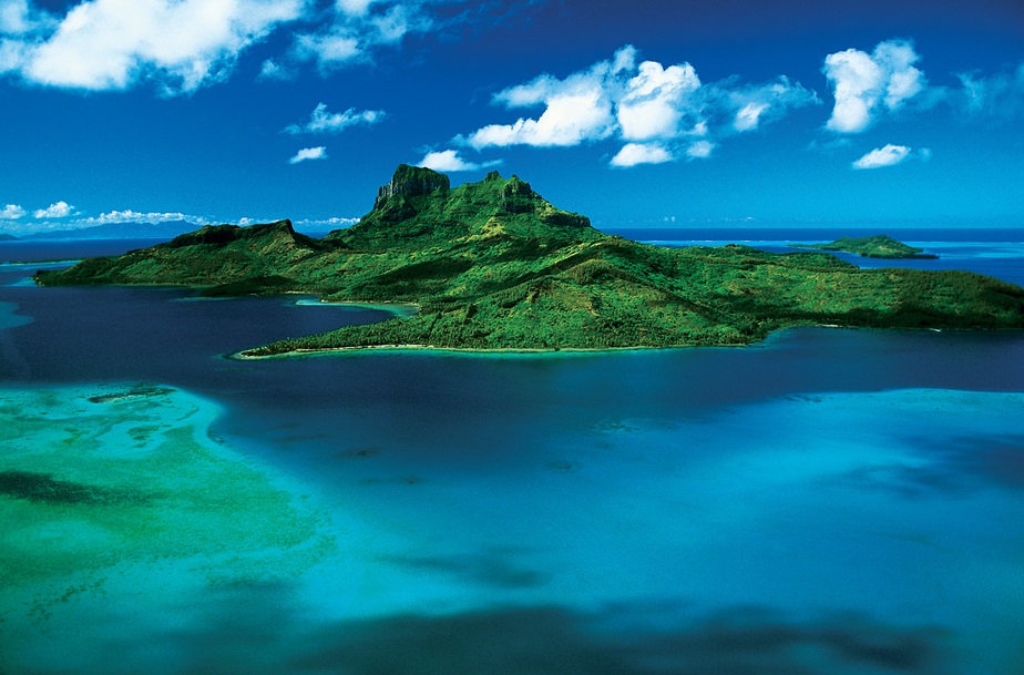 Vue panoramique de Tahiti en Polynésie