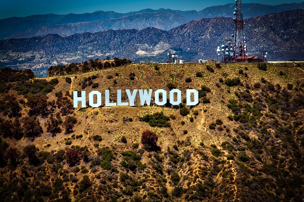 Vue sur les lettres Hollywood à Los Angeles
