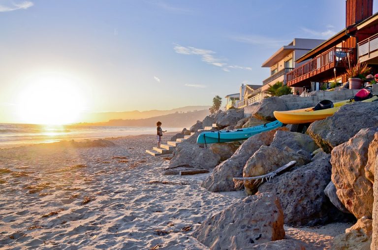 Plage de Los Angeles en Californie