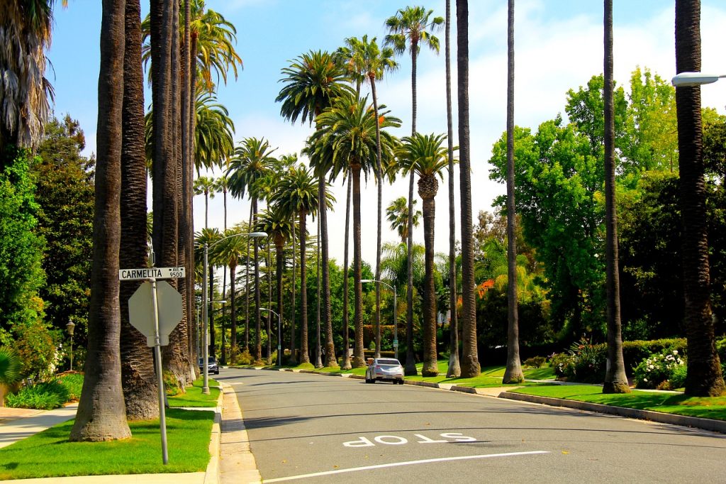 Route à Los Angeles en Californie