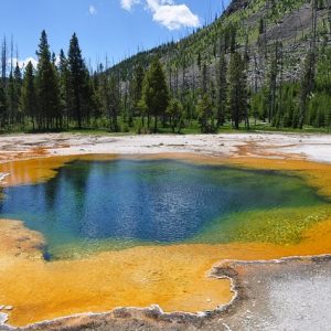 Emerald Pool à Yellowstone dans le Wyoming