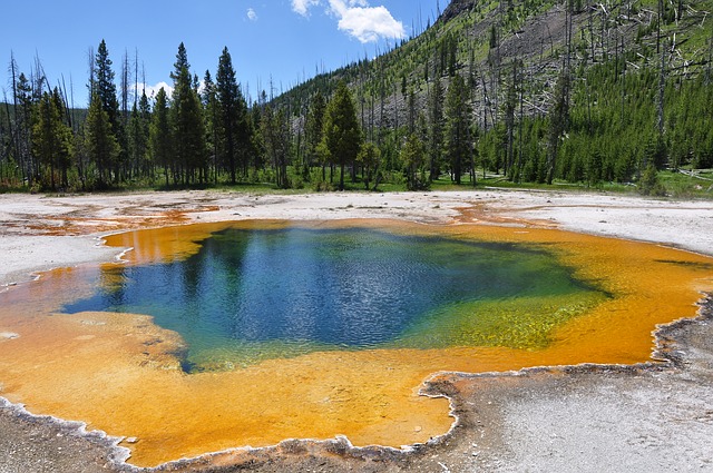 Emerald Pool à Yellowstone dans le Wyoming