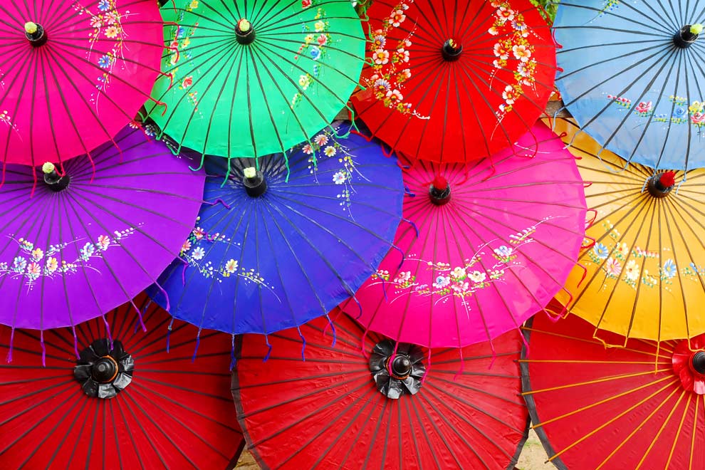 Ombrelles traditionnelles au Vietnam