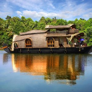 Houseboats sur les Backwaters au Kerala en Inde du sud