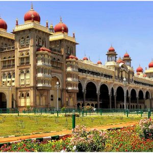 Palais d'Ambavilas de jour à Mysore au Karnataka en Inde du sud