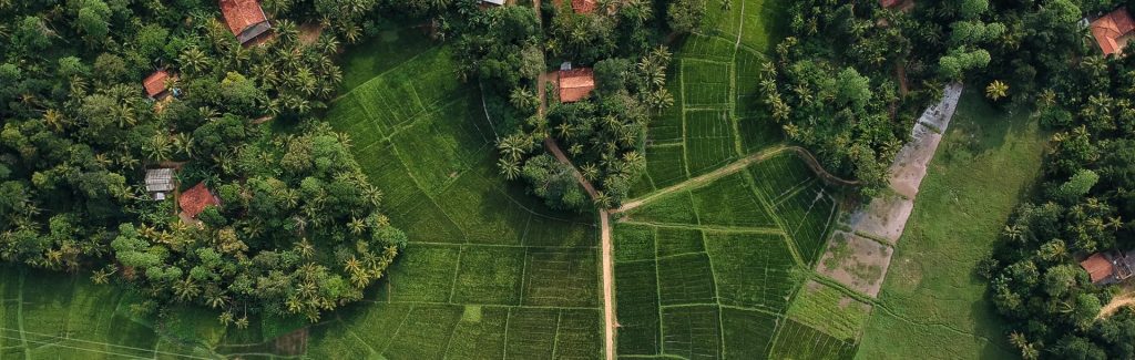 Vue du ciel de Matara au Sri Lanka