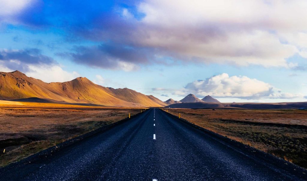 Route en terre d'Islande