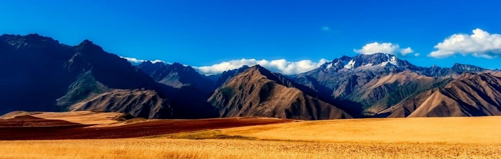 Montagnes vallée sèche, Cordillère des Andes, Pérou