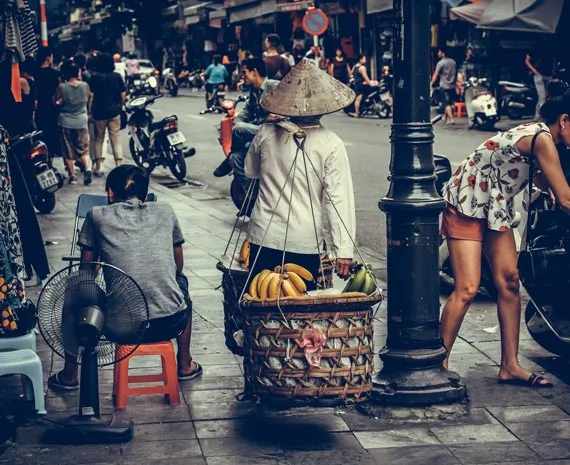 Rue d'Hanoi au Vietnam