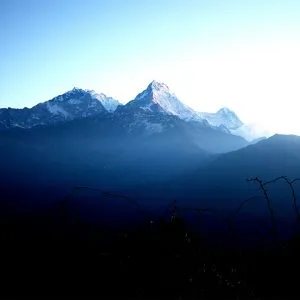 Vue panoramique de la chaine Himalayenne au Népal