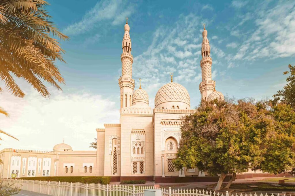 mosquée en pierre Dubaï, Émirats arabes unis.