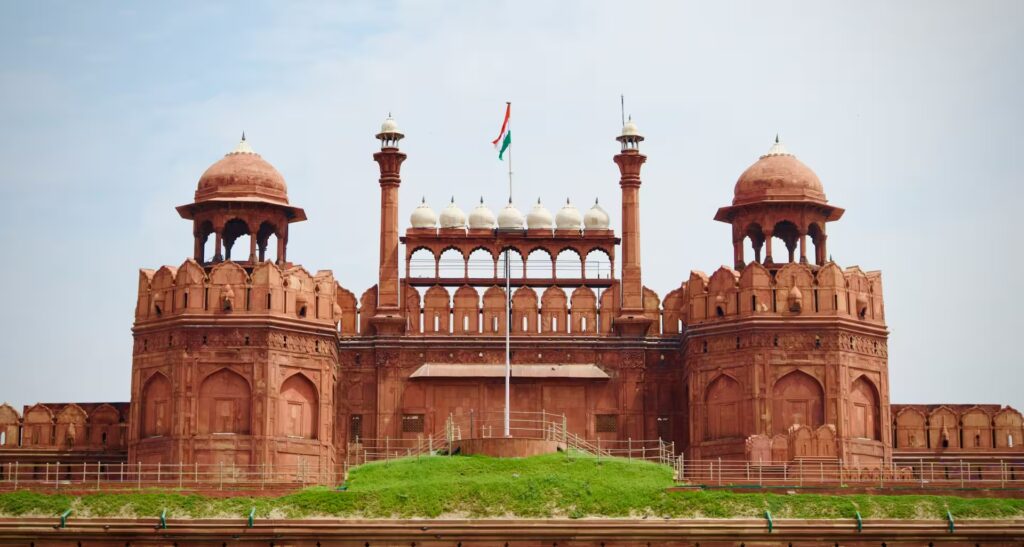 Fort Rouge de Delhi, forteresse historique incontournable lors d'un voyage au Rajasthan, Inde du Nord.