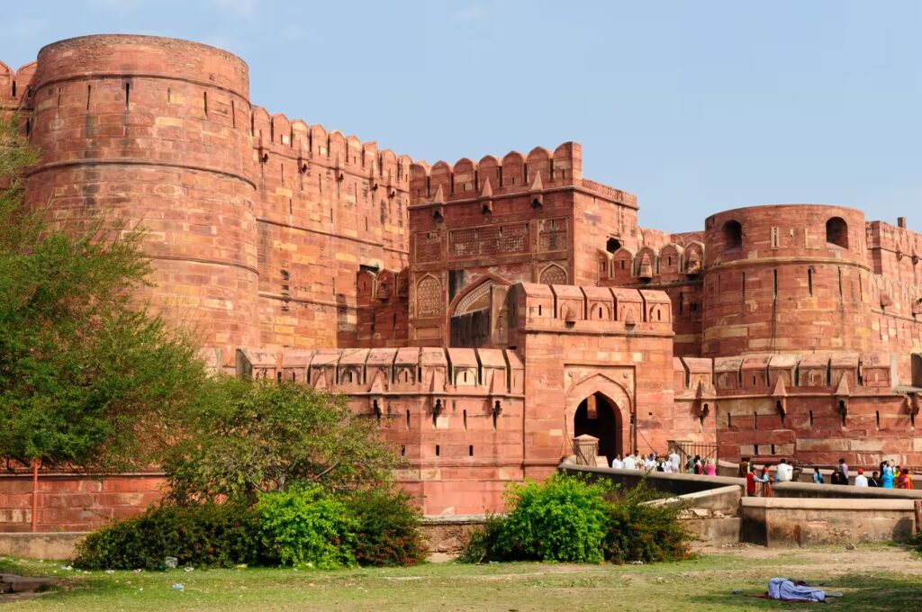 entrée du fort d'agra, Agra, Inde du Nord