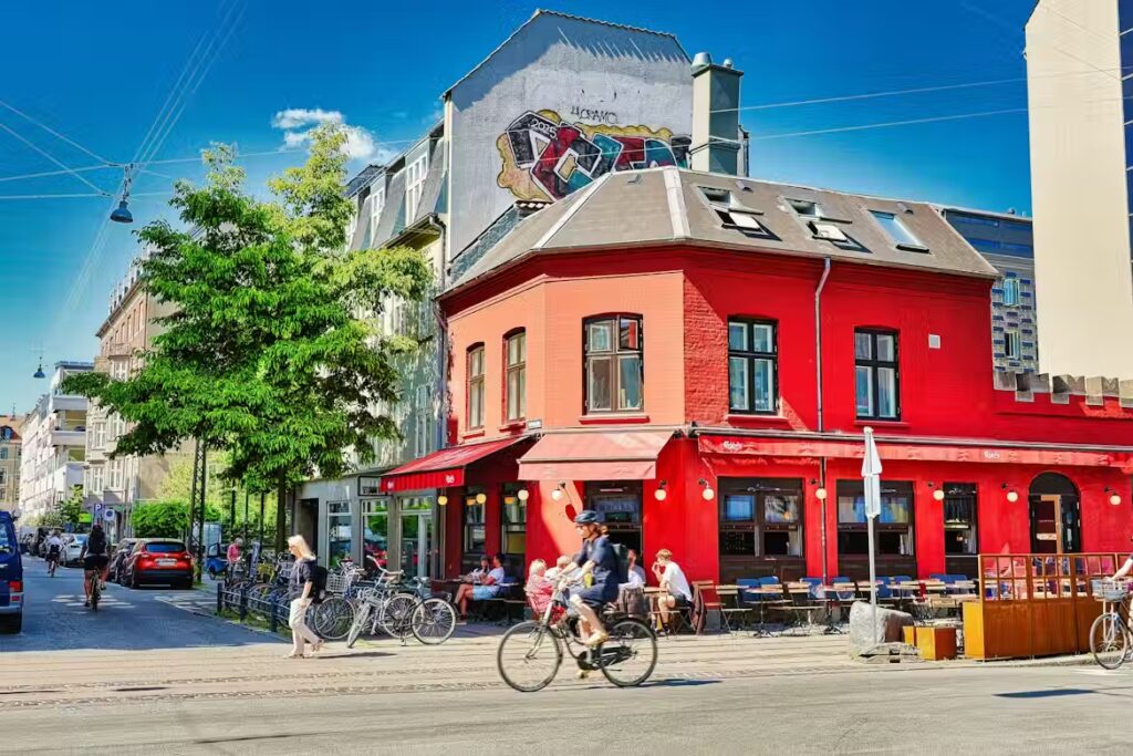 Maison colorée à Copenhague, Danemark